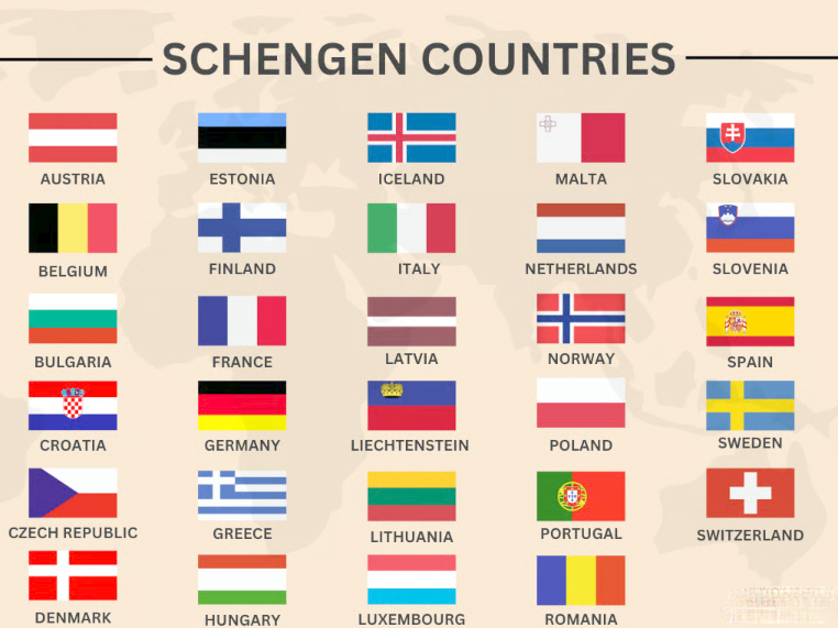 Visa thăm thân Pháp cho phép bạn tự đo đi lại trong 29 nước Schengen