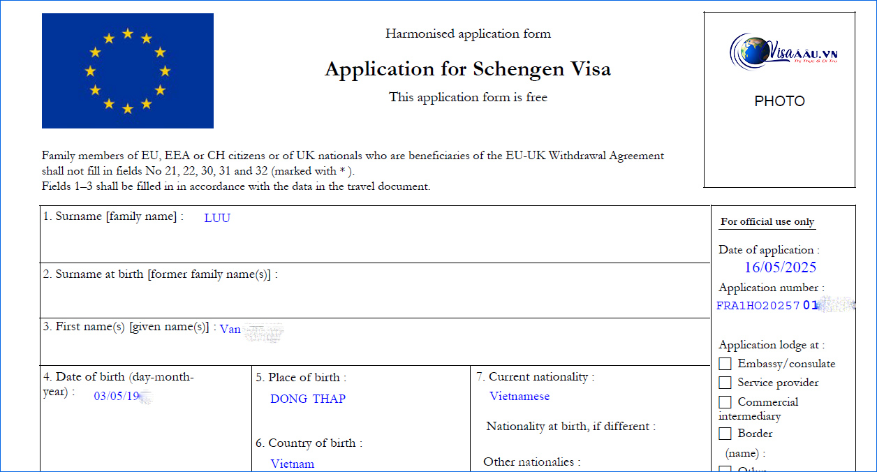 Bạn cần nộp đơn xin visa Pháp trước khi khởi hành 3 tuần và sớm nhất 6 tháng