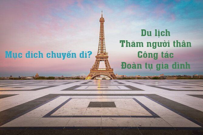 Chứng minh được mục đích chuyến đi rõ ràng đi để đảm bảo quá trình xin visa du Pháp được thuận lợi